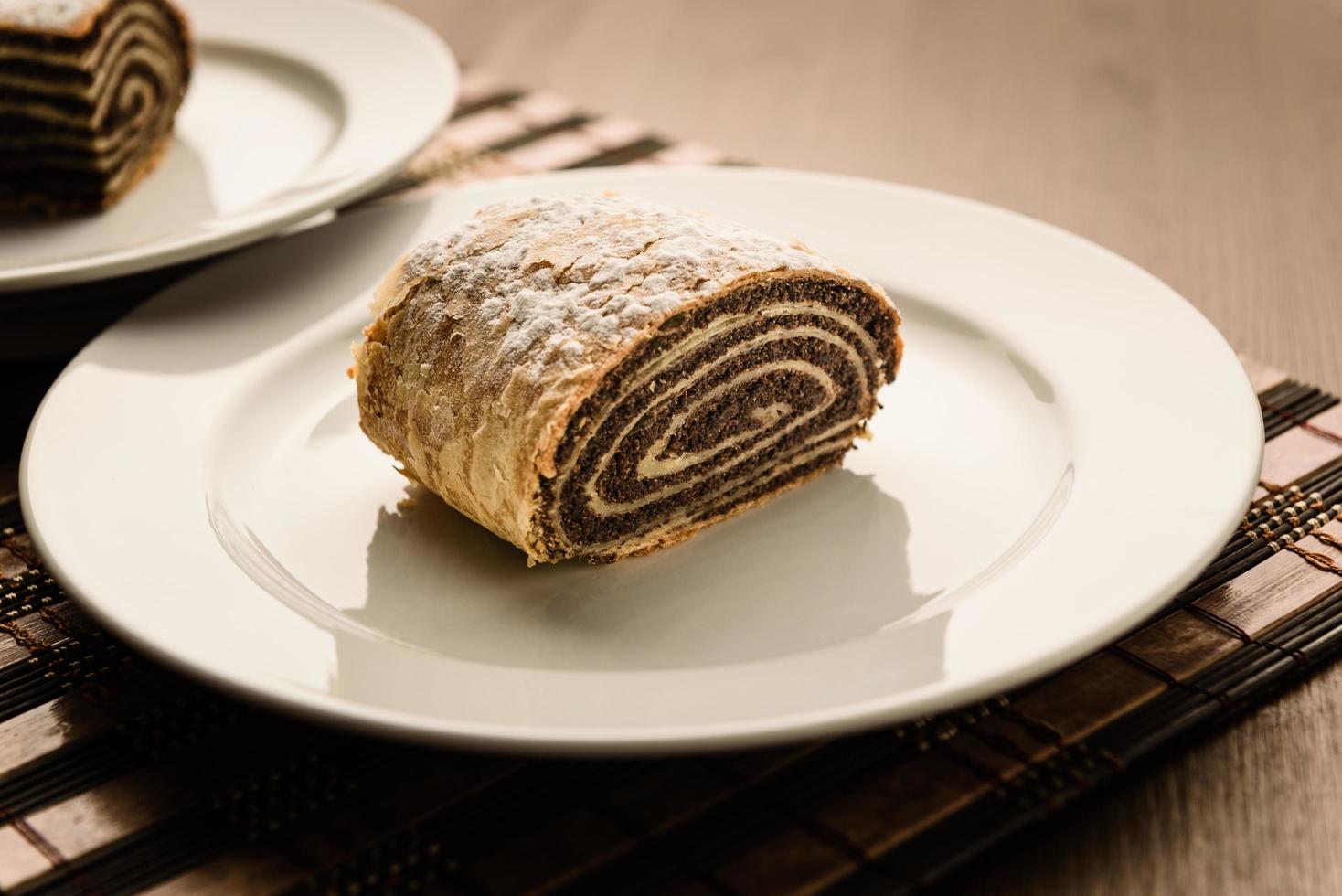 strudel con semi di papavero foto