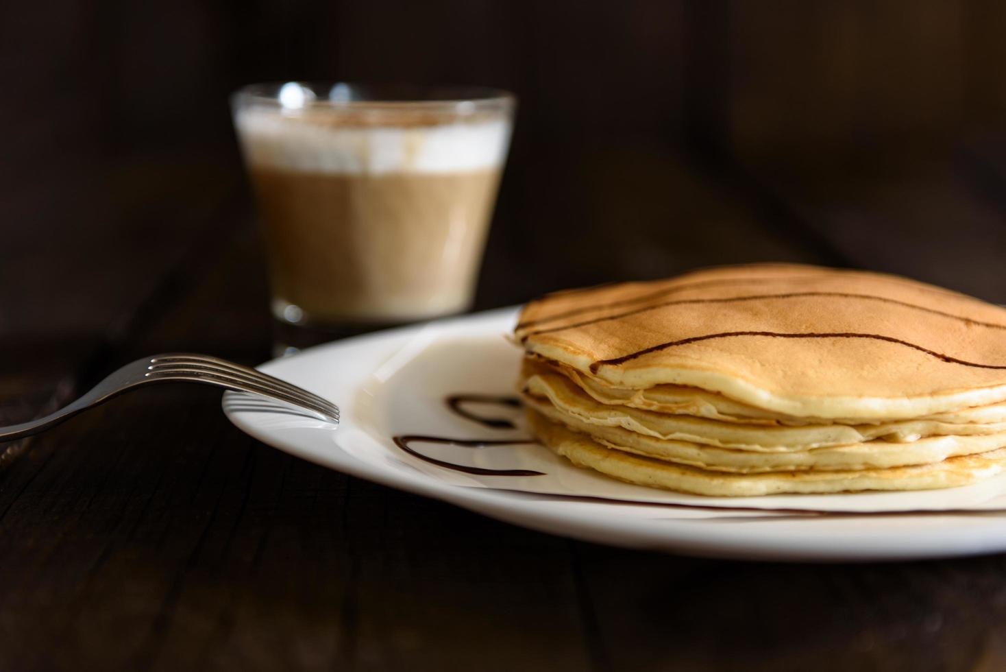 frittelle con cappuccino foto