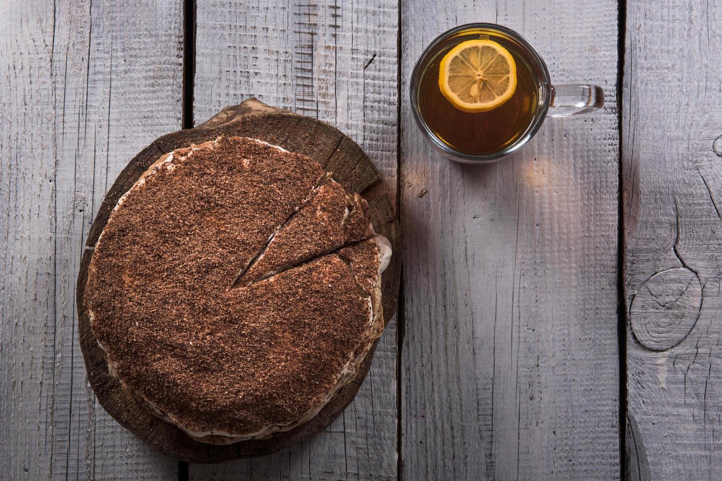 torta di noci fatta in casa foto