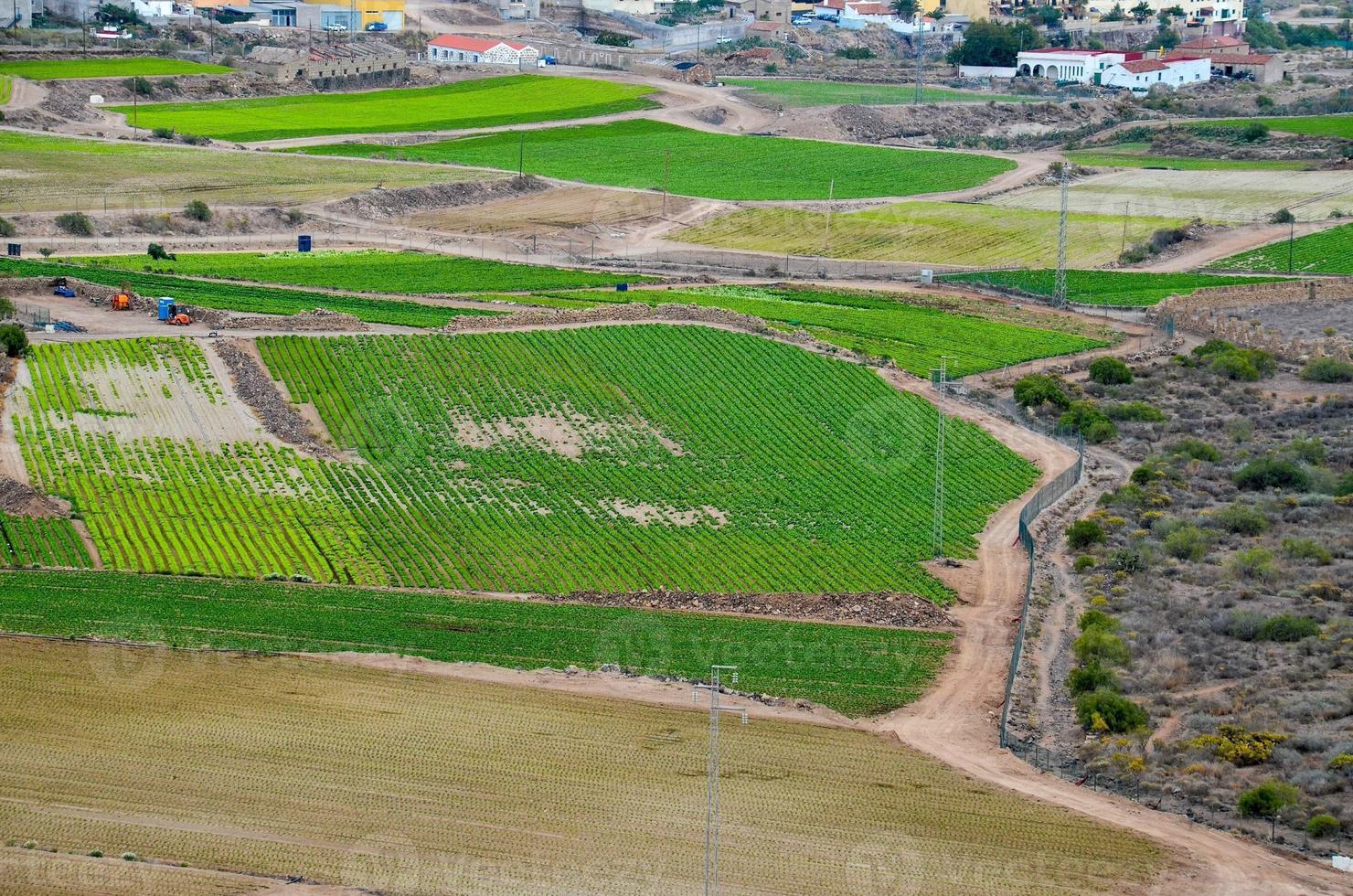 vista aerea del campo foto