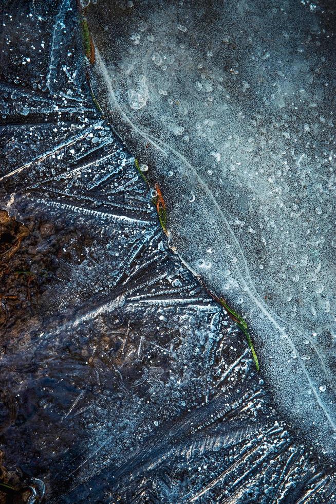 struttura dell'acqua congelata foto