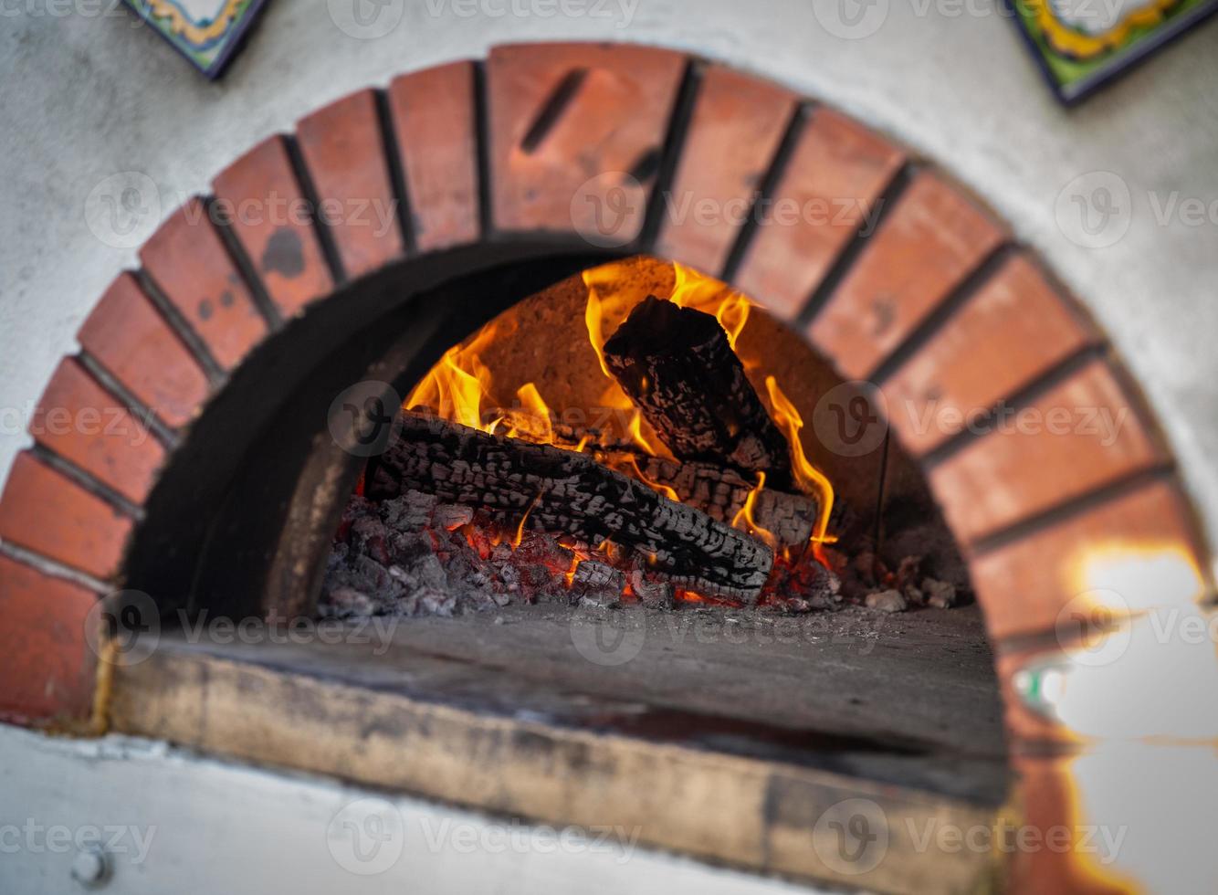 mattone forno Pizza fornello foto