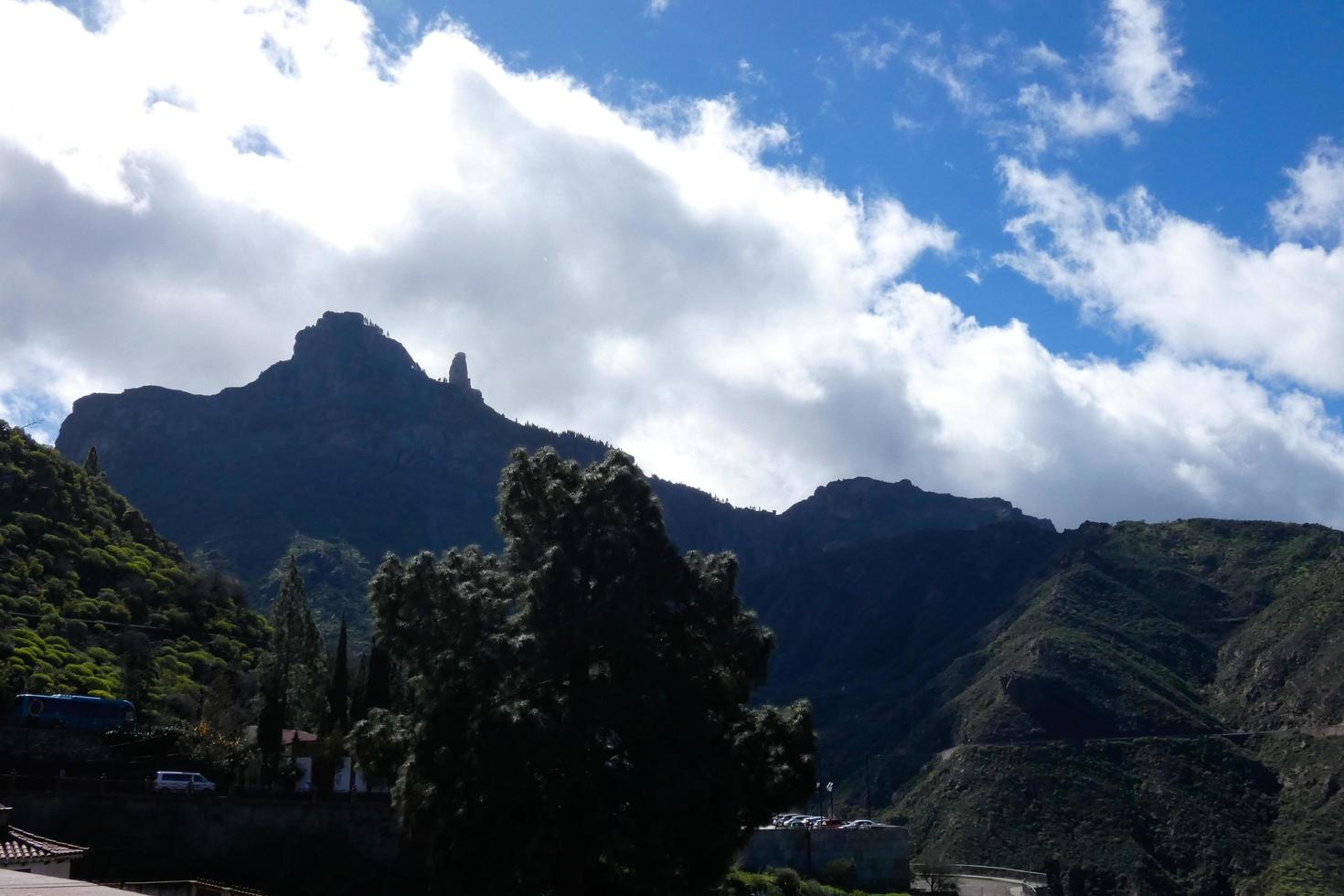 villaggio di tejeda nel il centro di il isola di nonna canarias foto