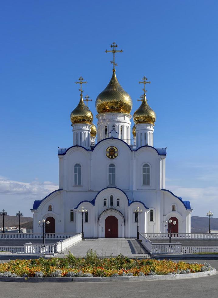 cattedrale della santissima trinità a petropavlovsk-kamchatsky, russia foto