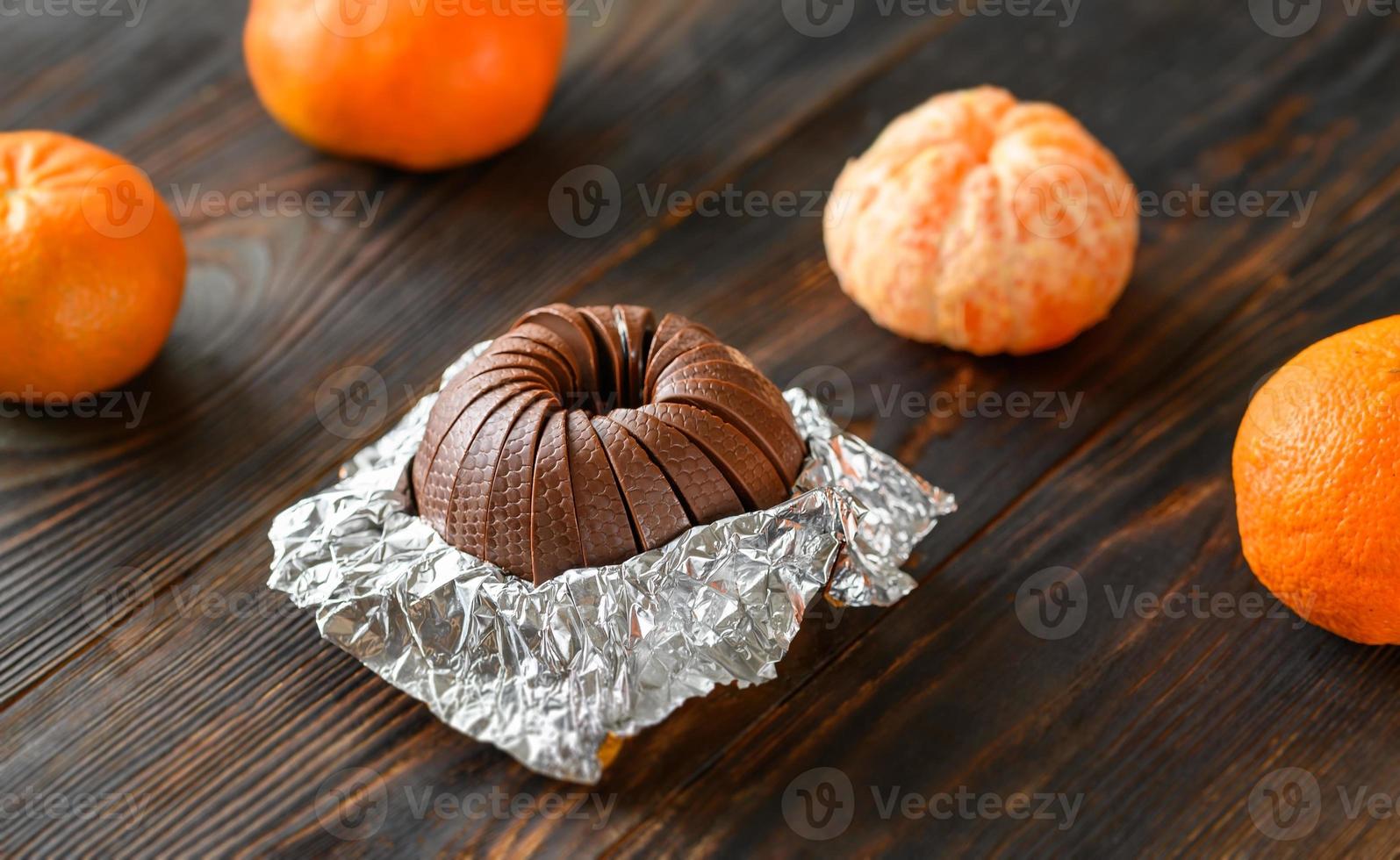cioccolato fondente all'arancia foto