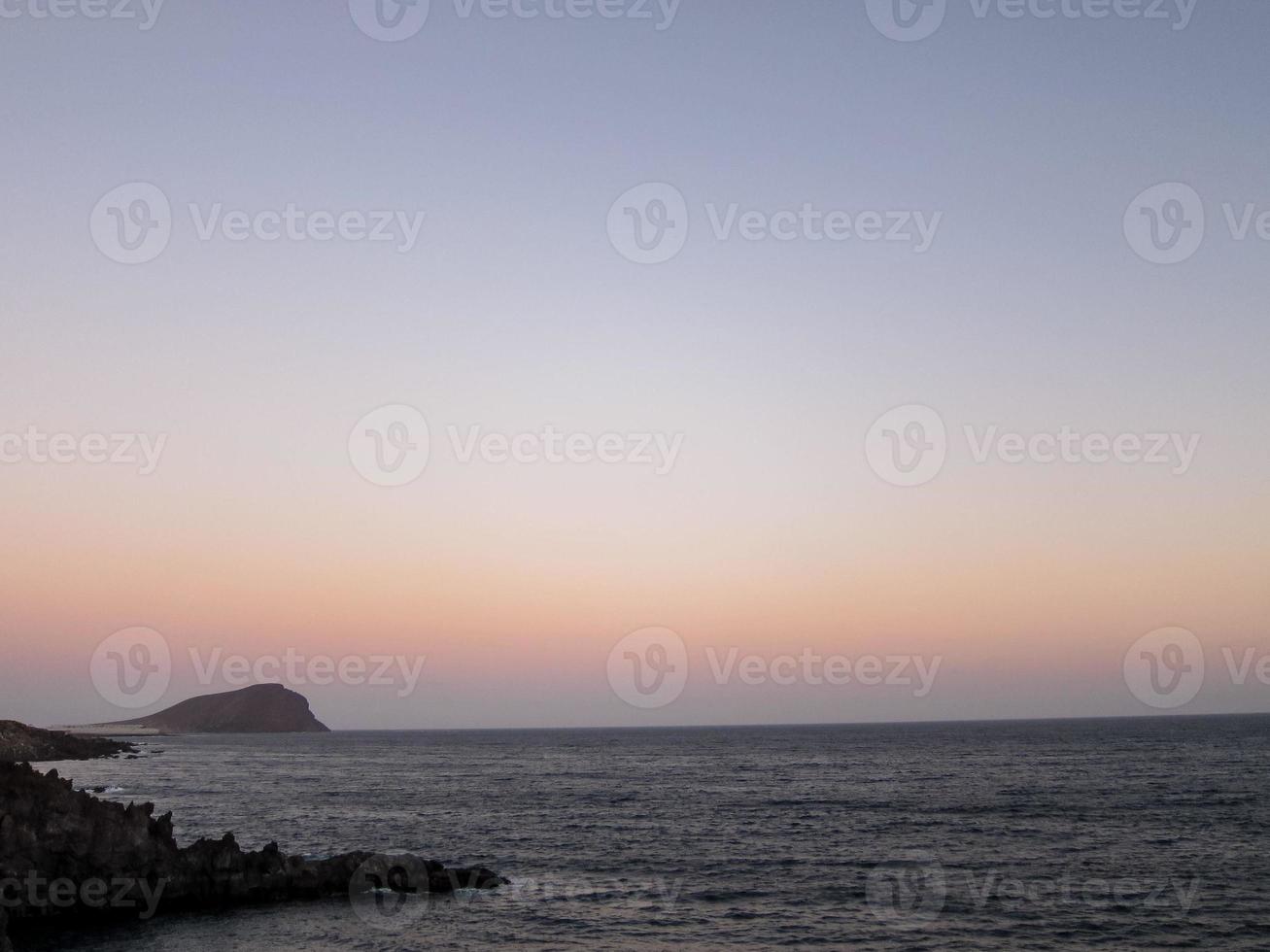 tramonto sul mare foto