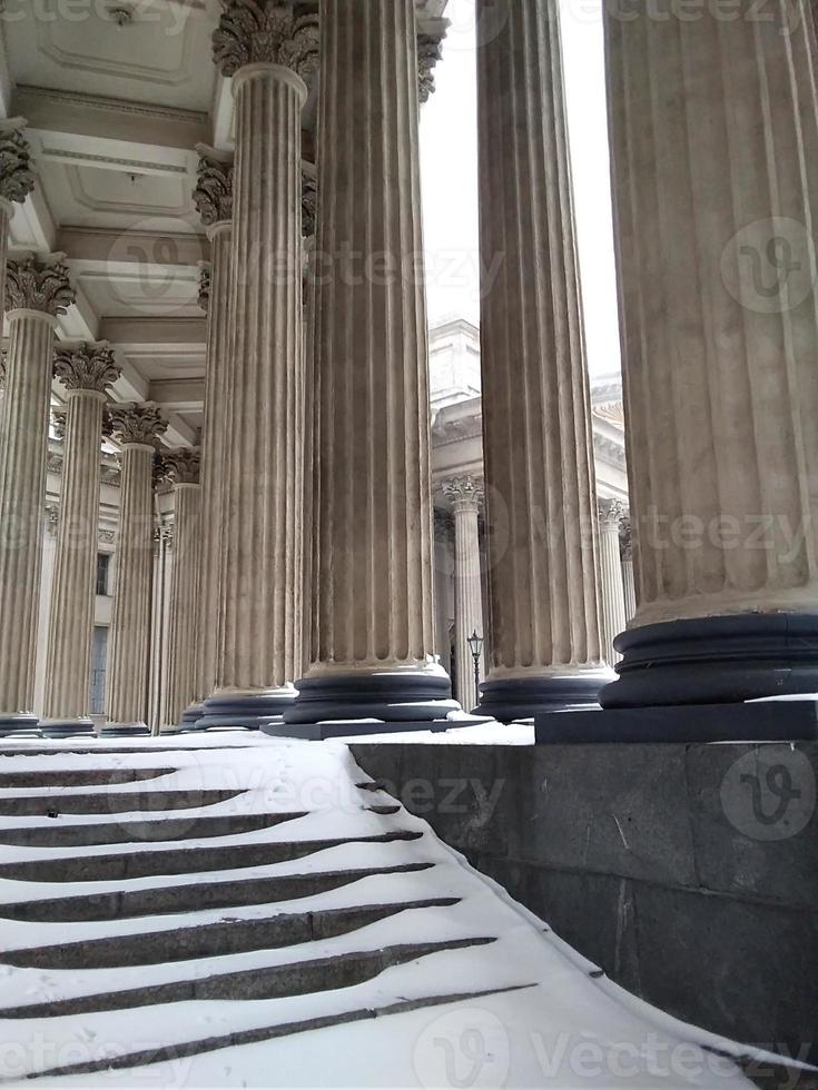 frammento di un' Chiesa scala a pioli, esso è fotografato nel il inverno foto