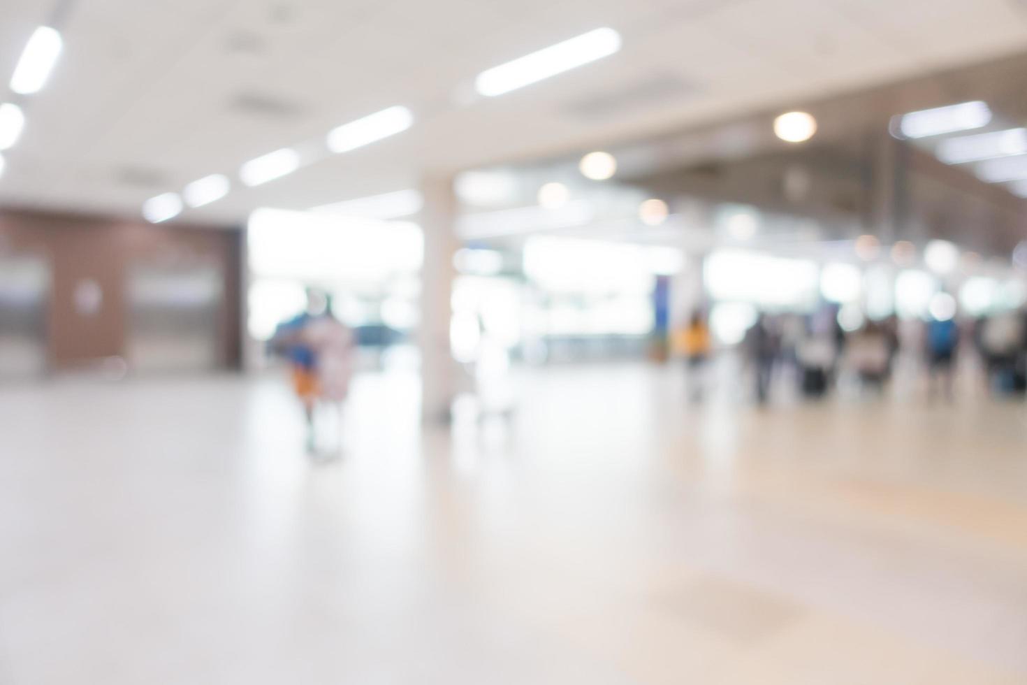 interno aeroporto defocused astratto per lo sfondo foto