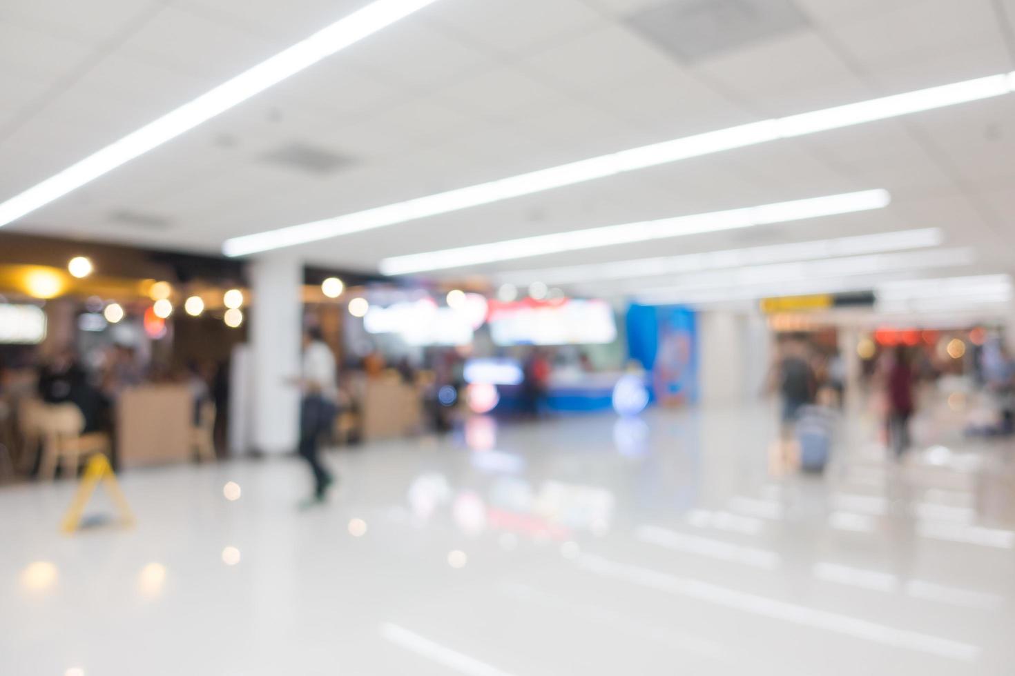 interno aeroporto defocused astratto per lo sfondo foto