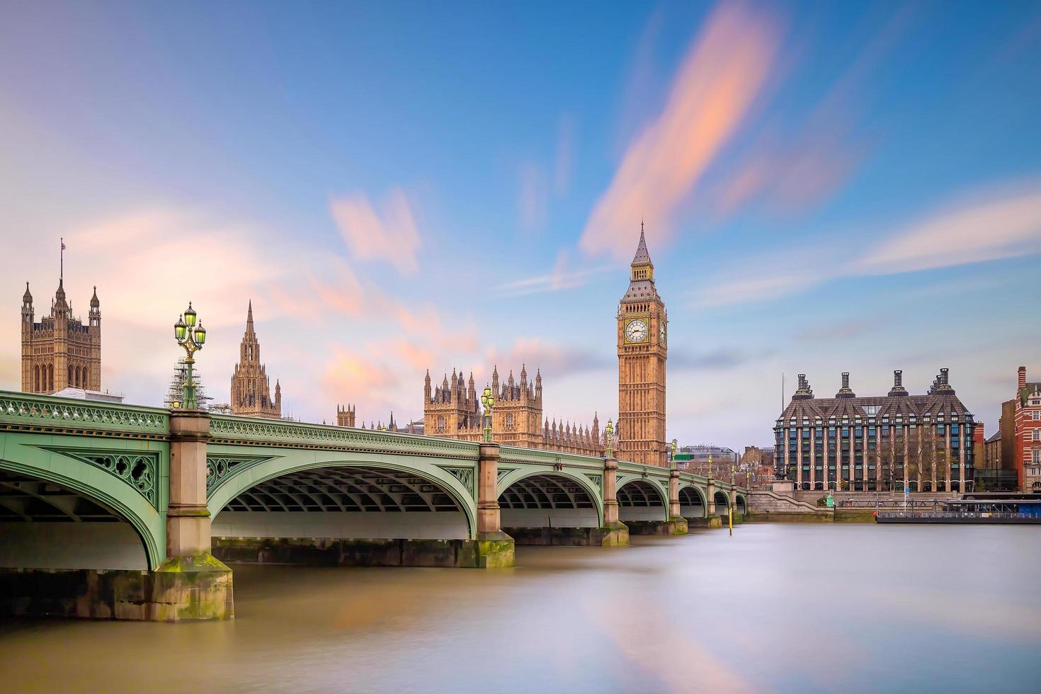 il big ben e le case del parlamento foto