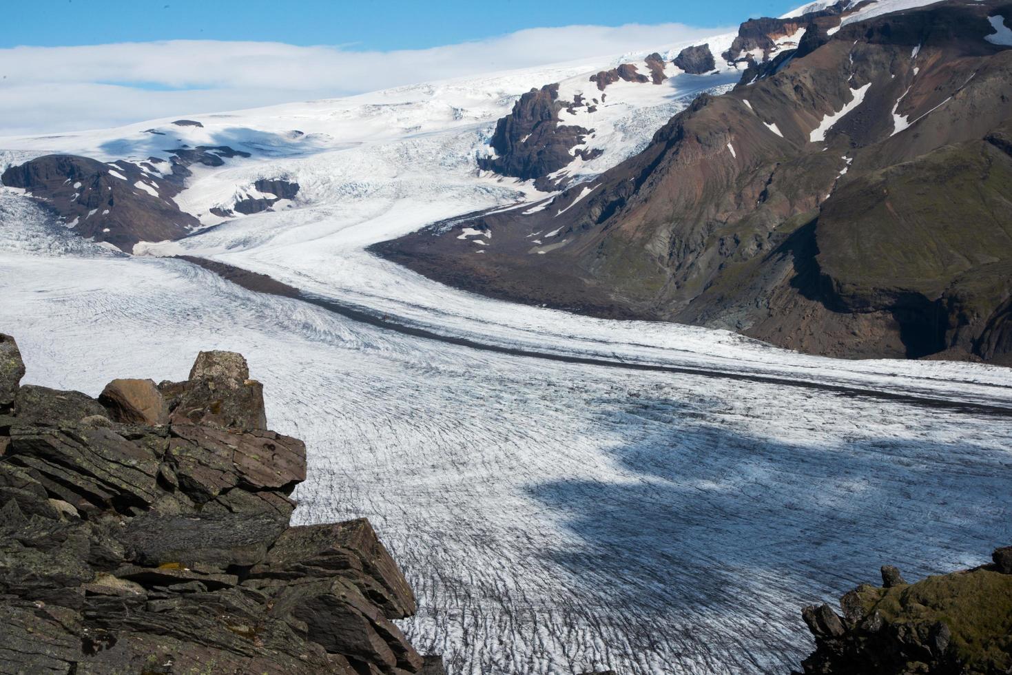 bellissimo aereo Visualizza di un' ghiacciaio. Islanda foto