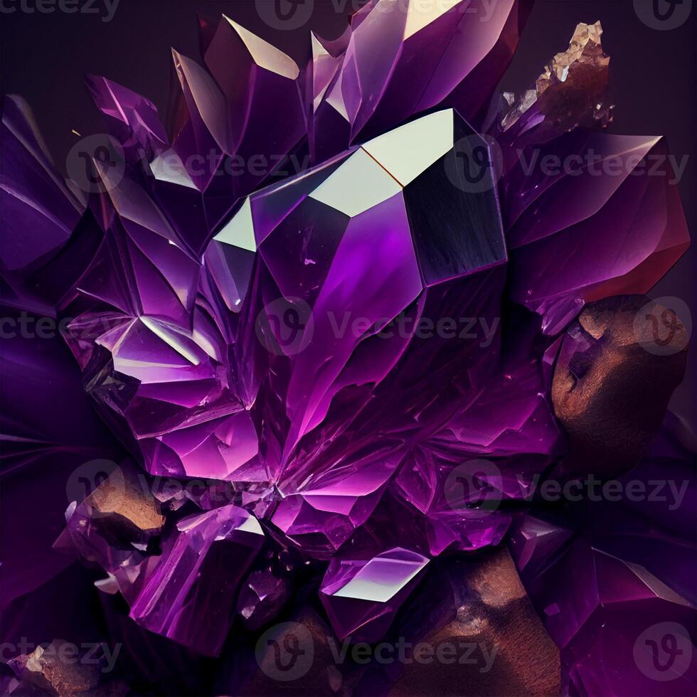 pietra struttura pietra ametista, viola, rosa bluastro o rosso-viola varietà di quarzo - ai generato Immagine foto