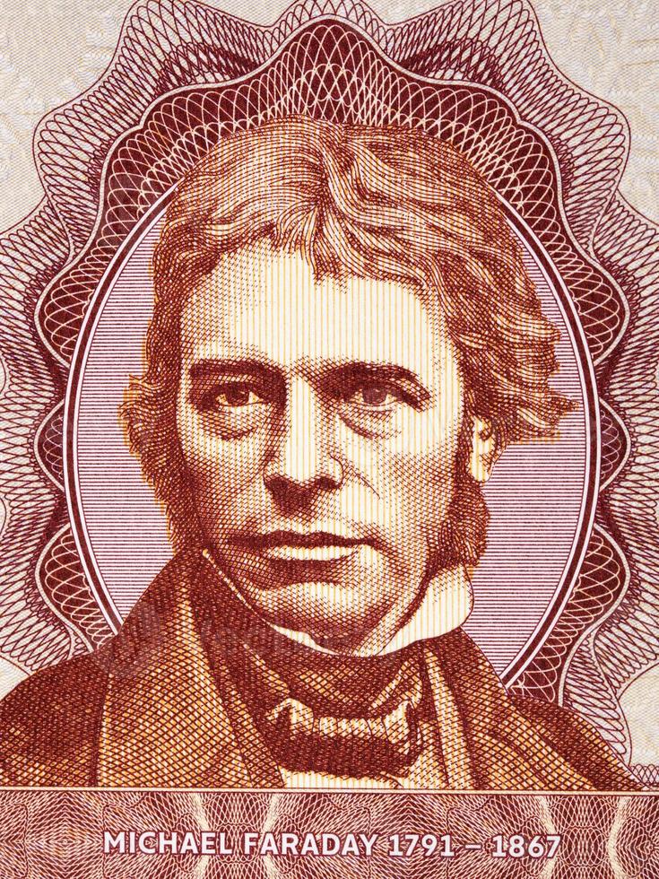 Michael faraday un' ritratto a partire dal i soldi foto