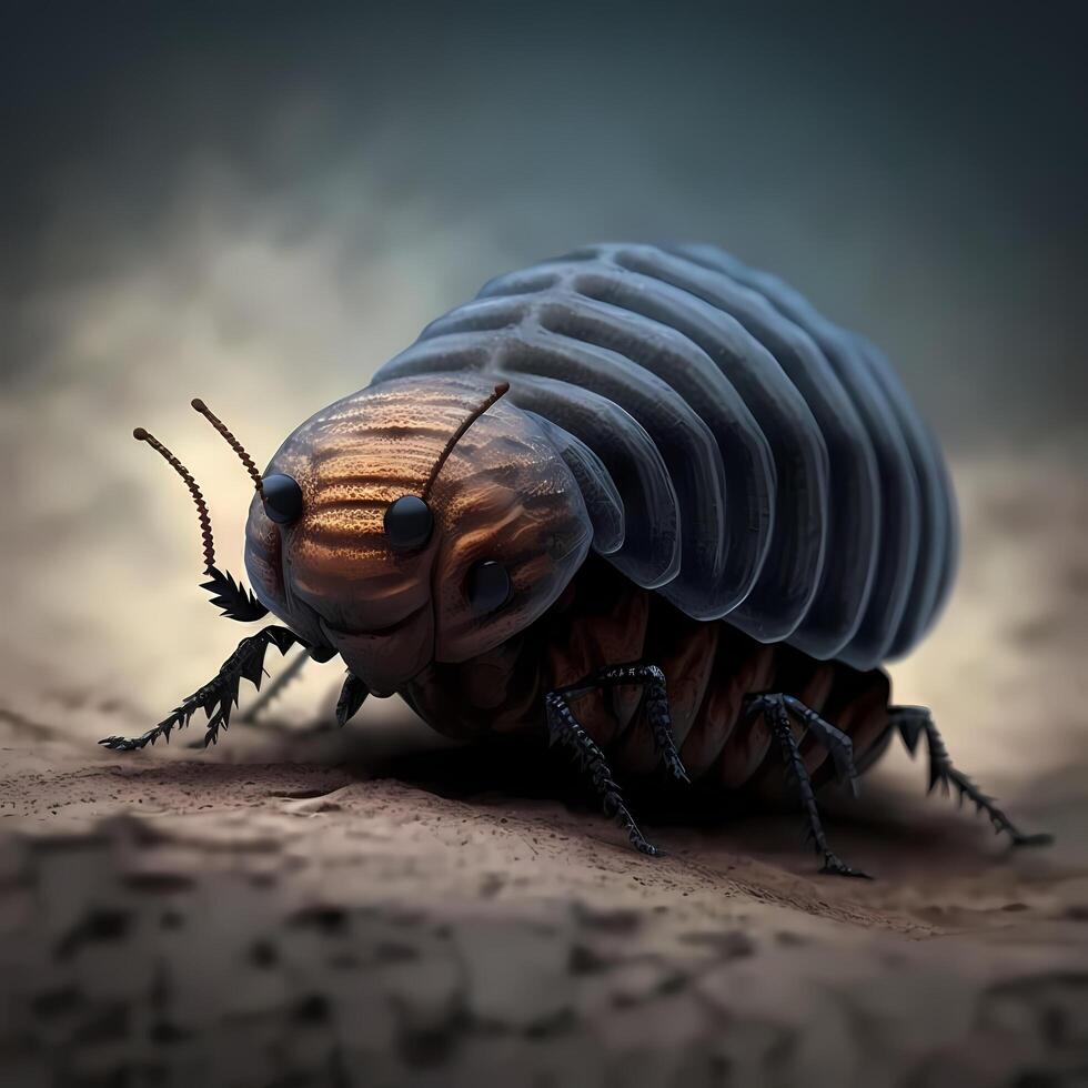 woodlouse. ai generato foto