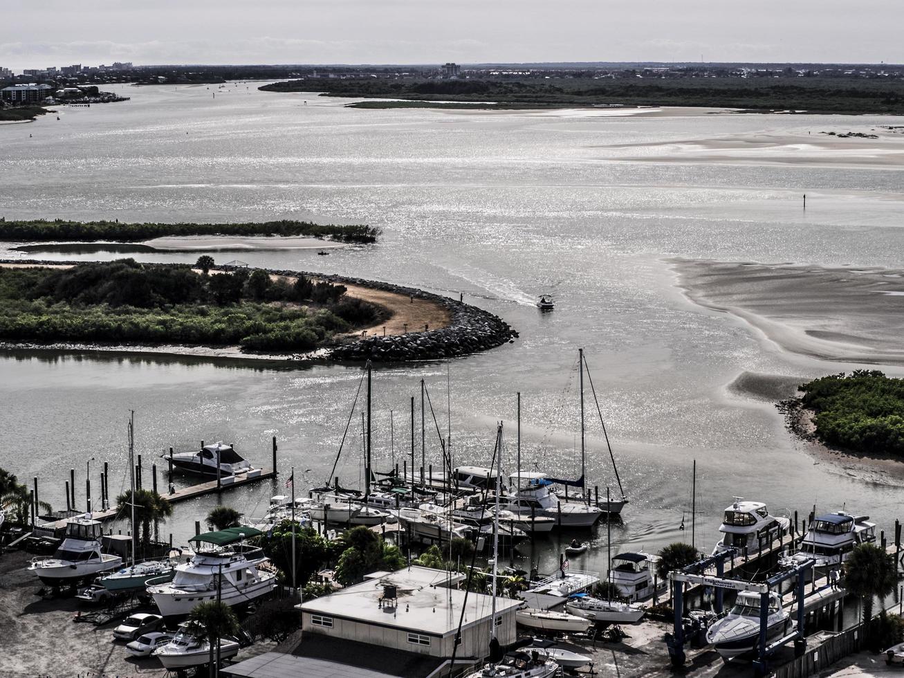 ponce-inlet florida, 2016- un piccolo porto turistico foto