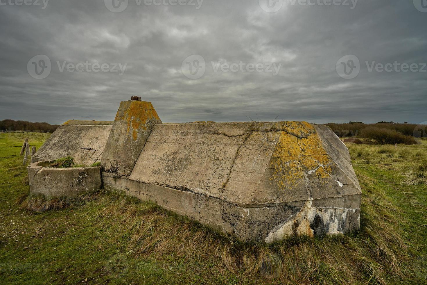 Tedesco bunker a Utah spiaggia Francia. foto