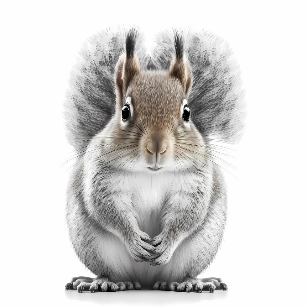 scoiattolo illustrazione ai generato foto