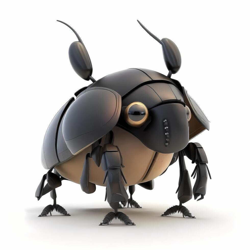 rinoceronte scarafaggio illustrazione ai generato foto