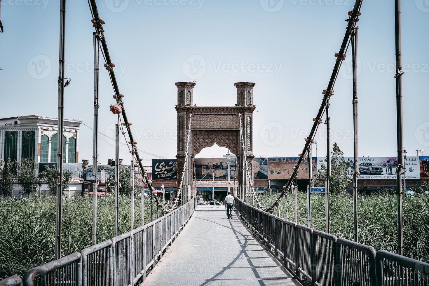 Kashgar, xinjiang è un' contento e moderno città foto