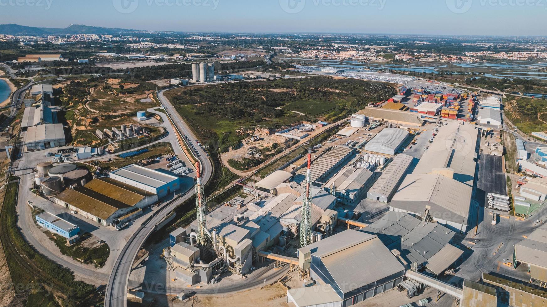 aereo Visualizza di industriale la zona foto