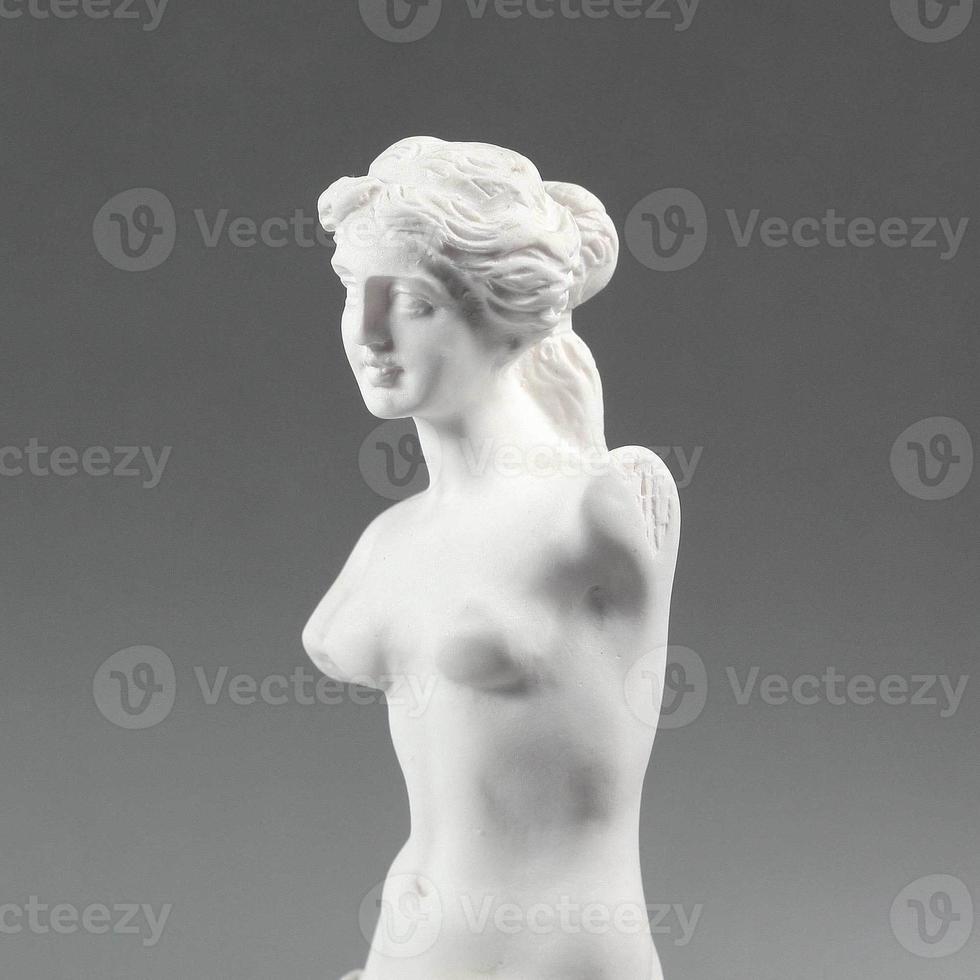 Venere persiana di ventilazione retrò figurine Venere de milo statua gesso greco Venere figurina foto