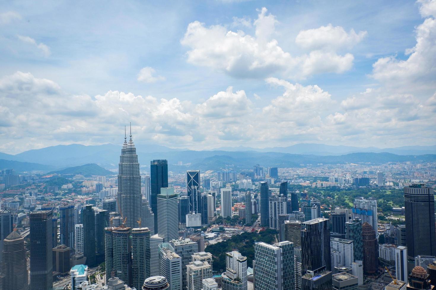 Kuala Lumpur città paesaggio Visualizza di orizzonte superiore Visualizza nel Kuala Lumpur Malaysia asiatico foto