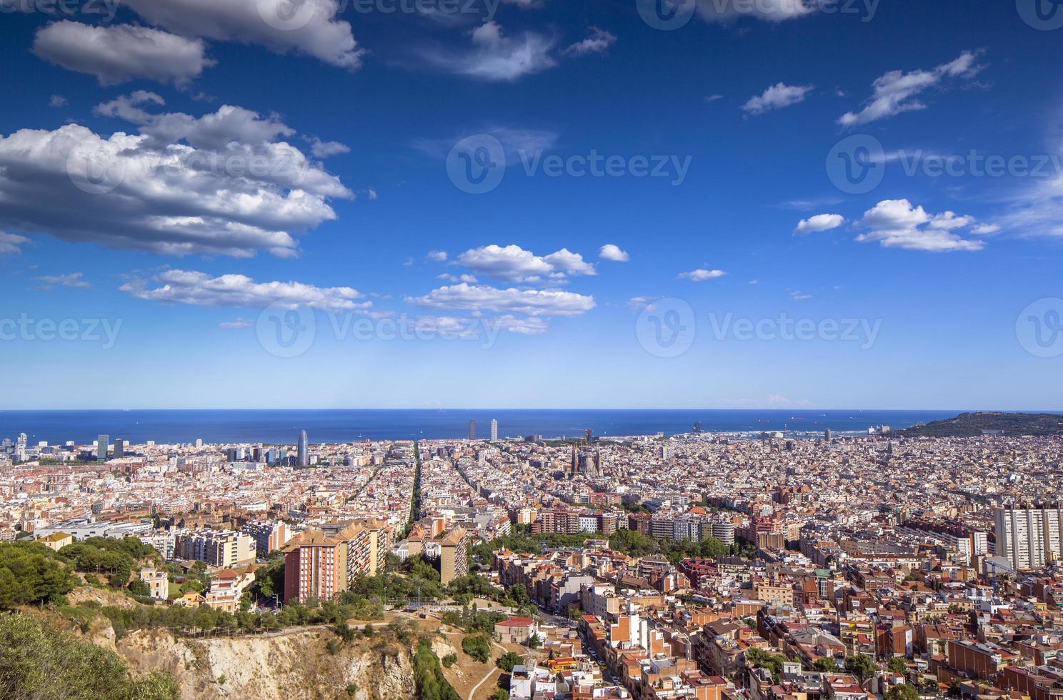 Barcellona città orizzonte foto