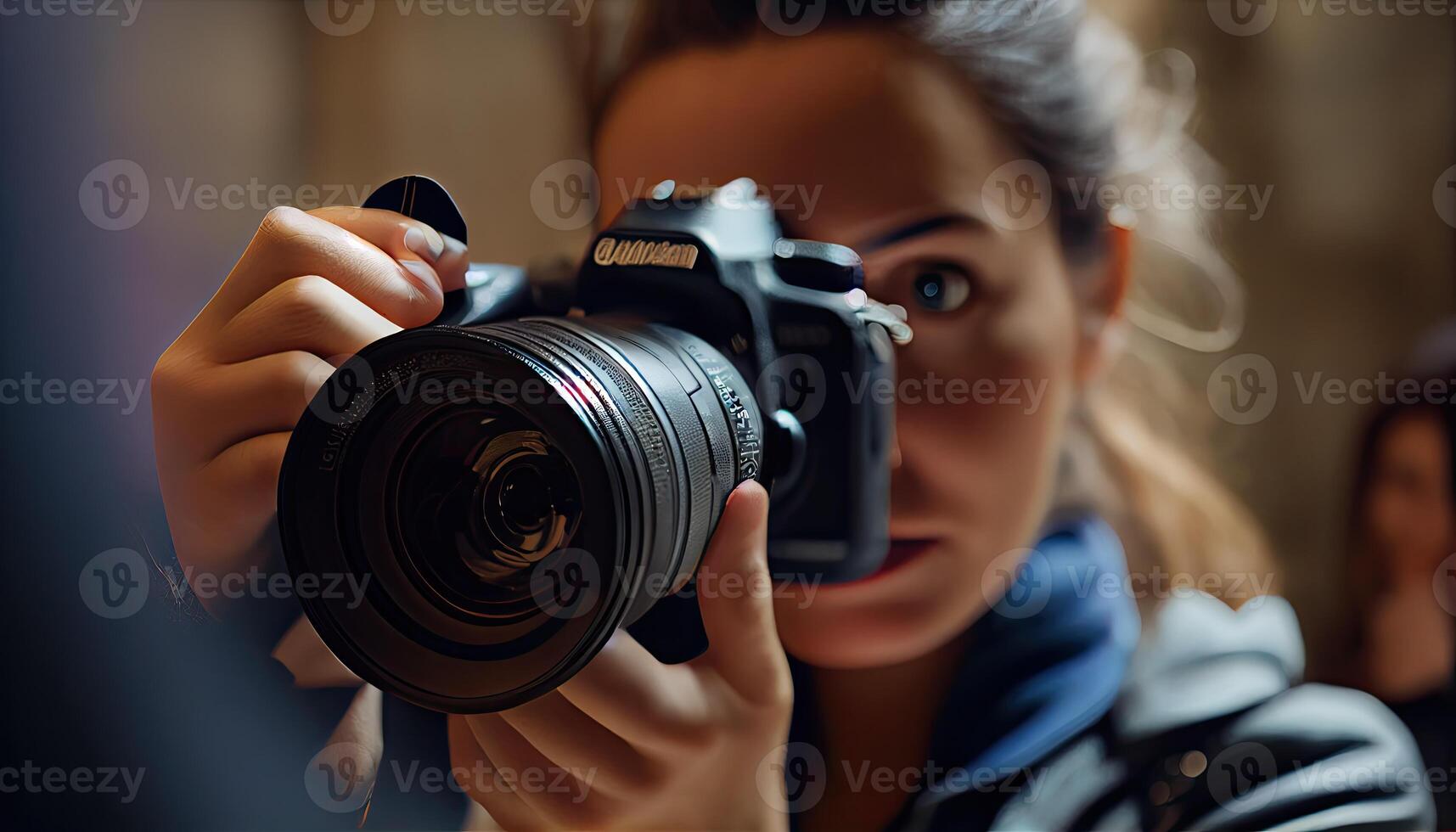 telecamera mondo fotografia giorno, il bellezza di un Immagine ai generato foto