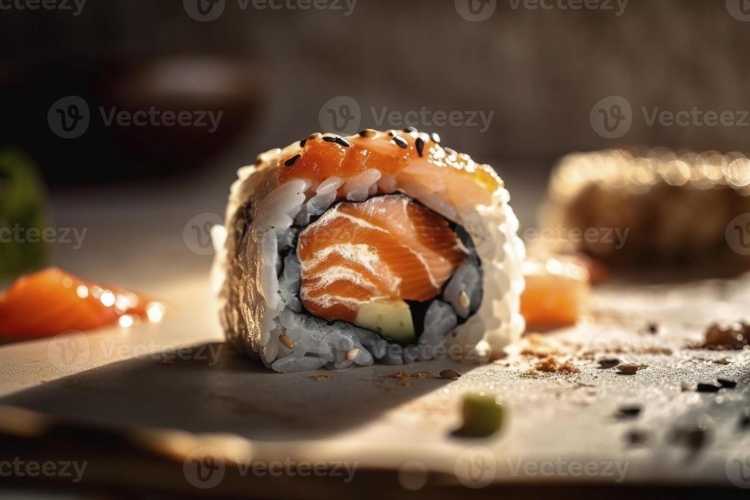 Sushi rotolo, creato con generativo ai foto