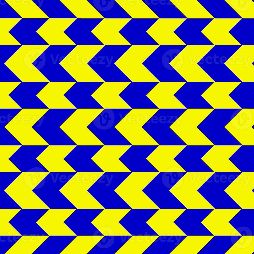 classico blu e giallo gallone senza soluzione di continuità modello. senza soluzione di continuità zig zag modello sfondo. regolare struttura sfondo. adatto per manifesto, opuscolo, volantino, sfondo, carta, eccetera. foto