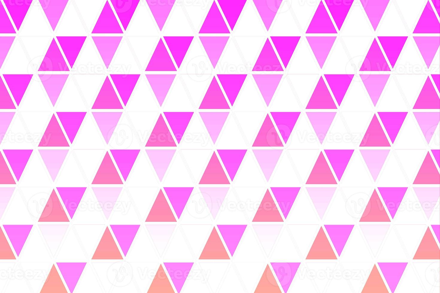 senza soluzione di continuità geometrico modello con triangoli, moderno astratto rosa triangolo modello con minimalista rosa sfondo foto