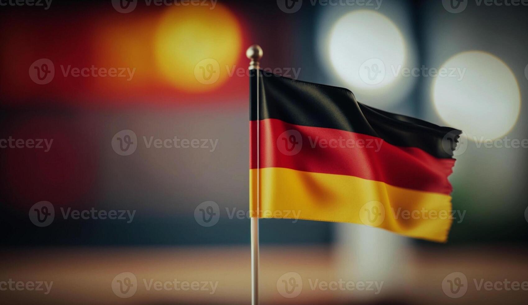 Germania bandiera con sfocato sfondo generativo ai foto