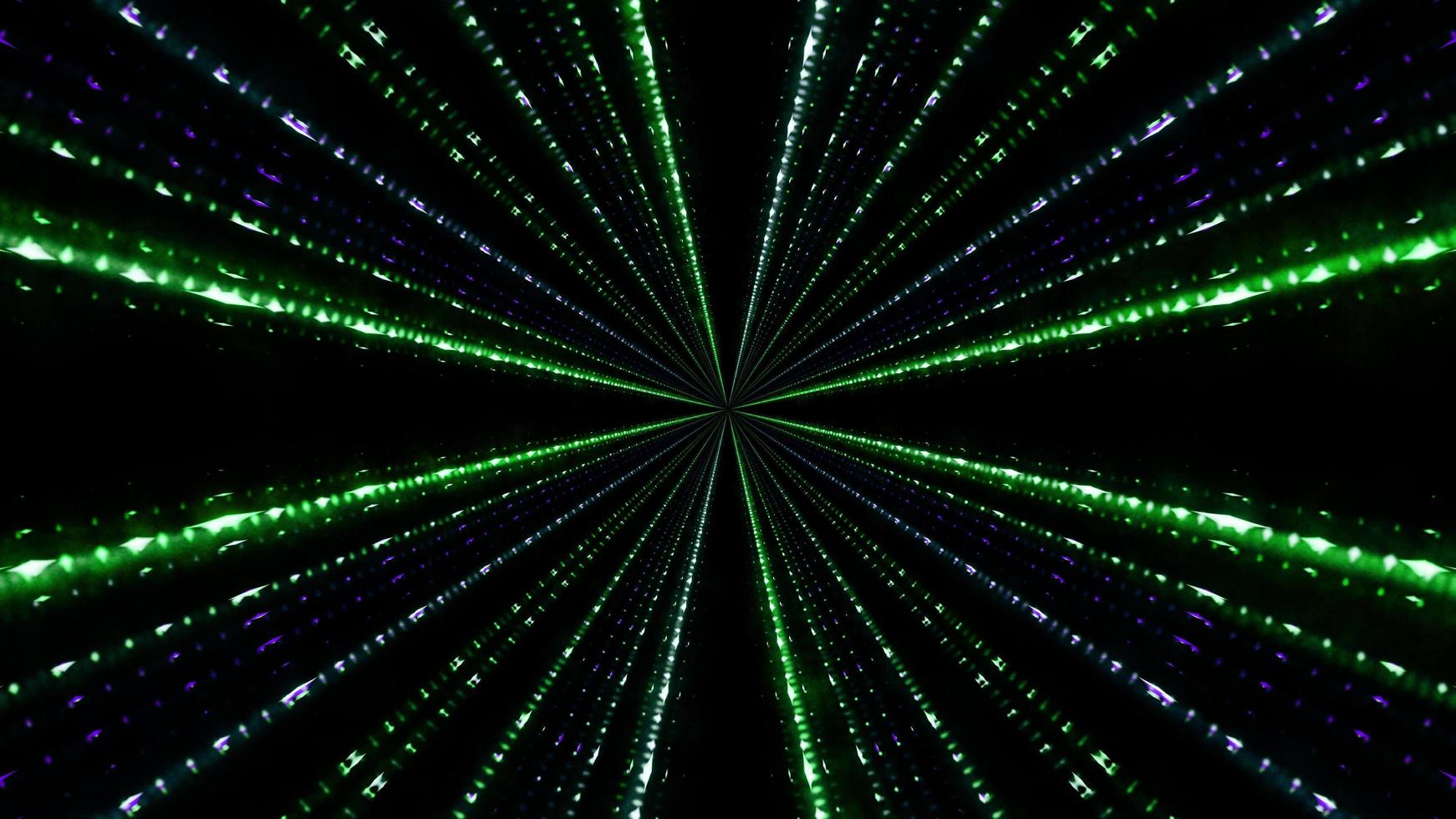 ornamento astratto di linee al neon 3d'illustrazione foto
