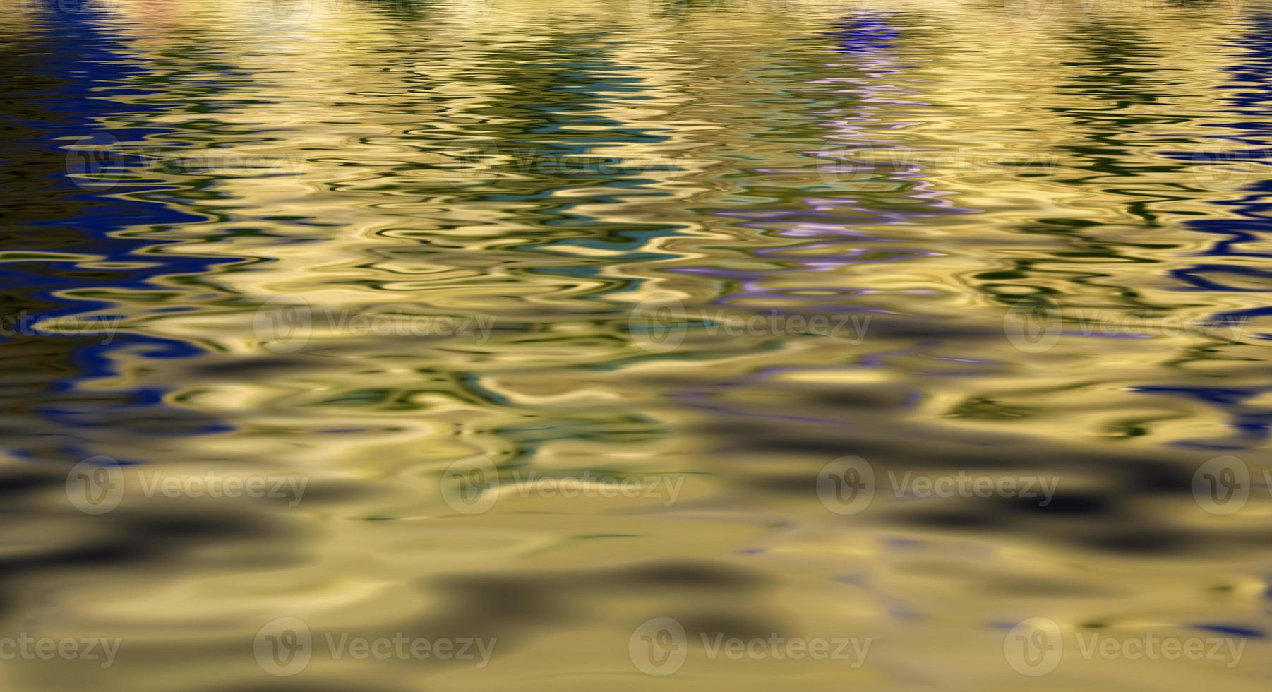 acqua onde - giallo leggero riflessione foto