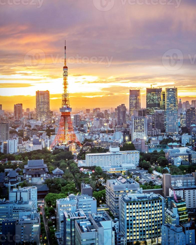 paesaggio urbano di tokyo foto