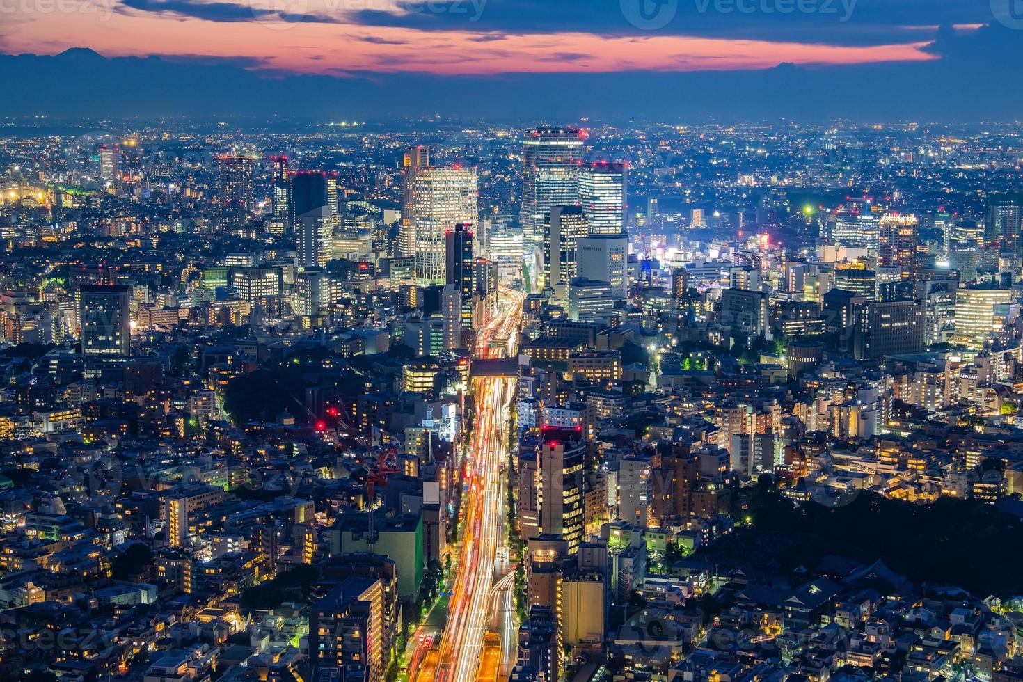 paesaggio urbano di tokyo, giappone foto