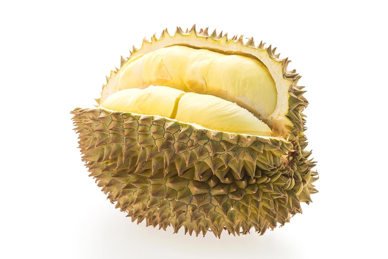 frutto di durian isolato foto