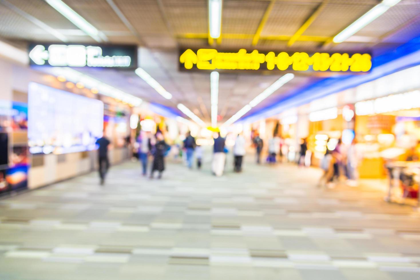 sfocatura astratta sfondo interni aeroporto foto