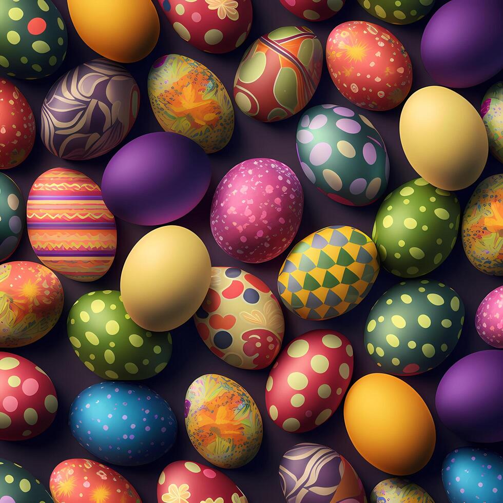 Pasqua sfondo illustrazione ai generato foto