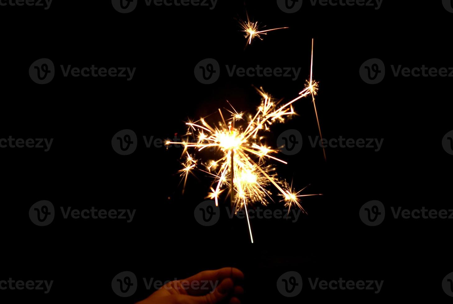 ardente scintilla nuovo anno candela brillare luminosa celebrare foto