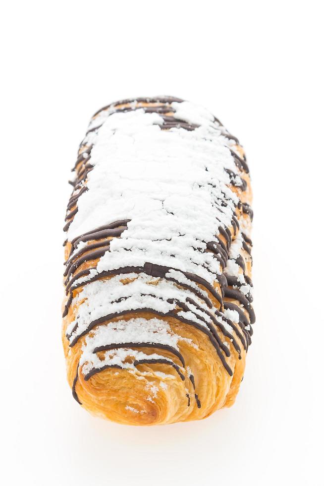 croissant al cioccolato isolato foto