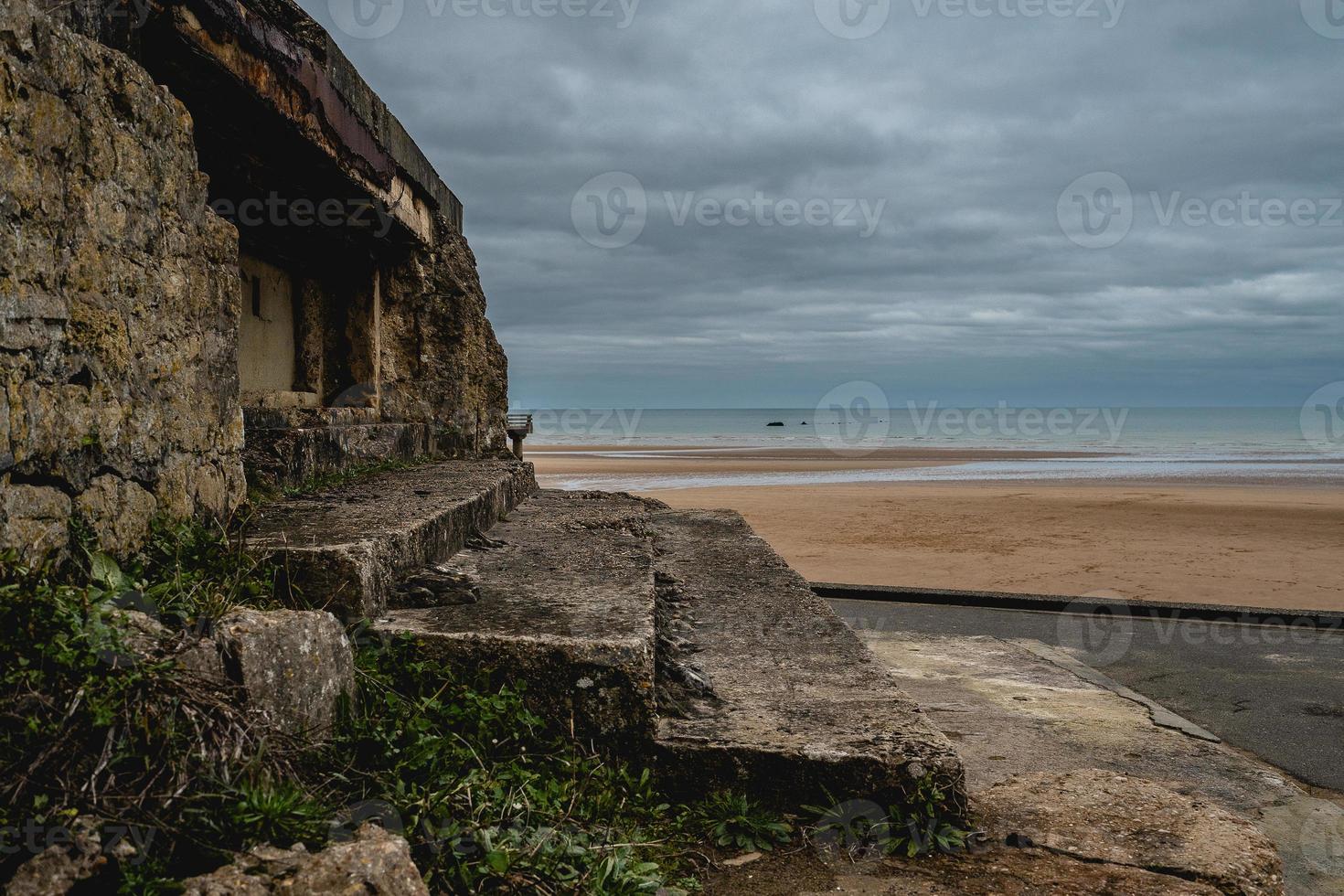 omaha spiaggia, vierville sur me, Normandia Francia. foto