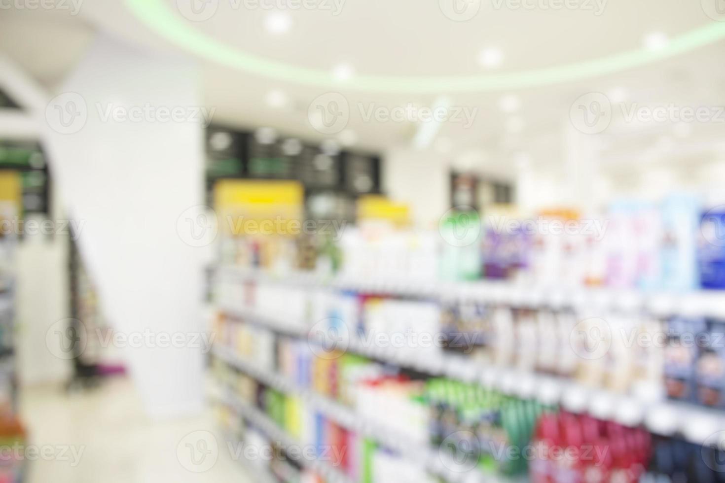 sfocatura astratta supermercato nel grande magazzino foto