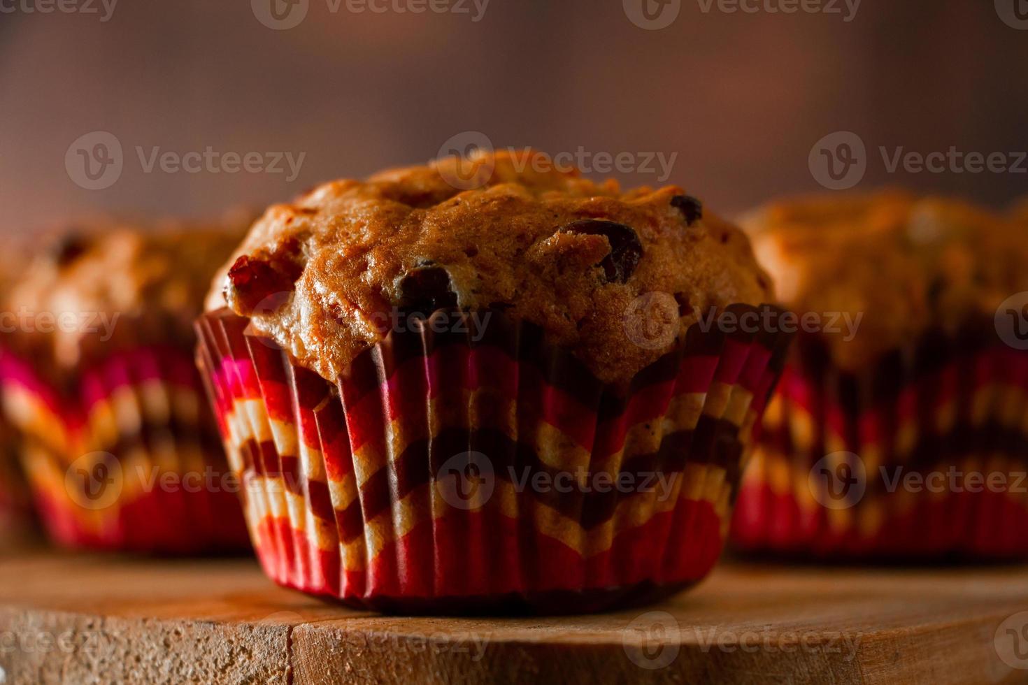 cupcakes fatti in casa con uvetta foto