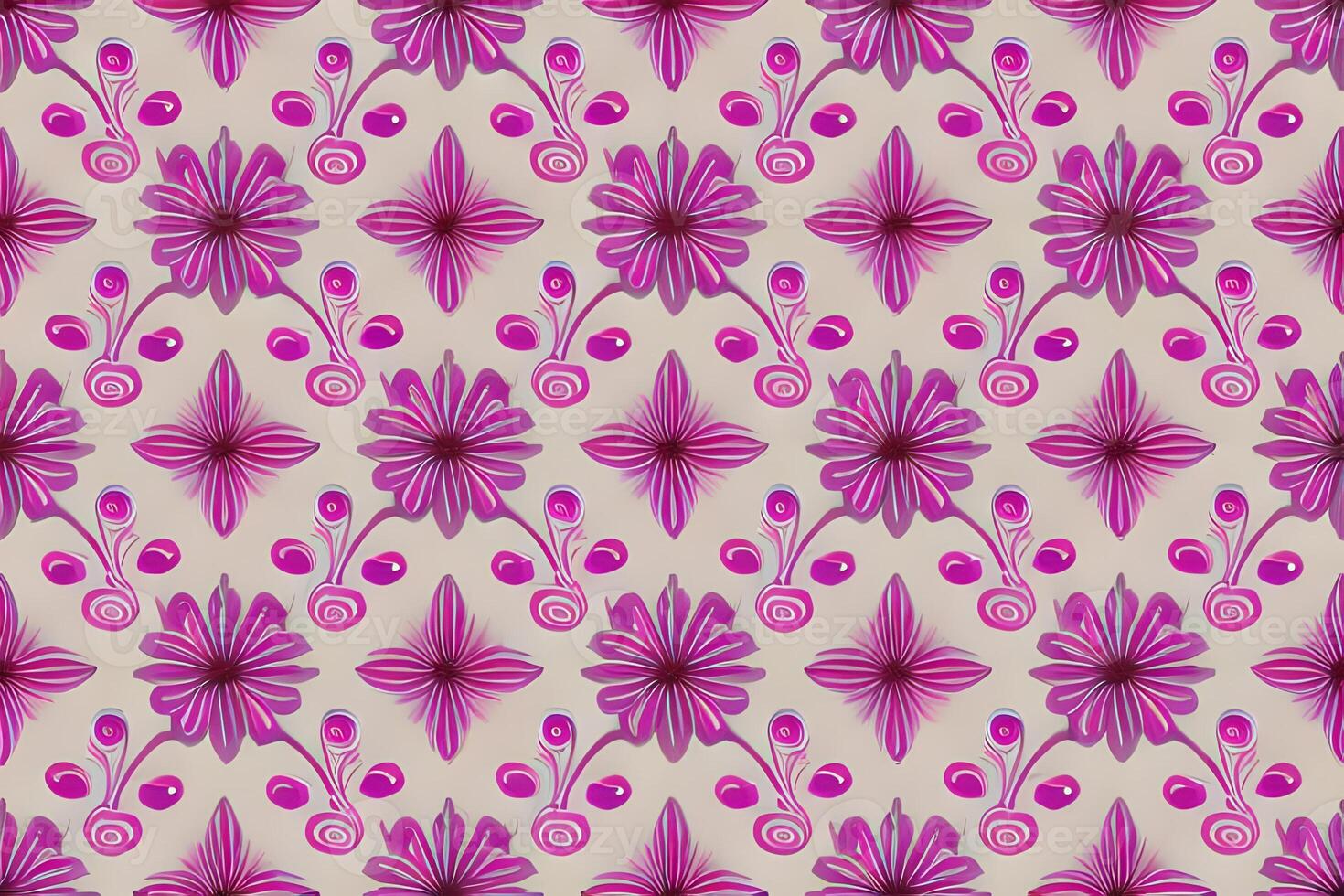 astratto magenta o viola naturale fiore, floreale, e le foglie senza soluzione di continuità modello sfondo. fiore e foglia clip illustrazione acquerello struttura sfondo. foto