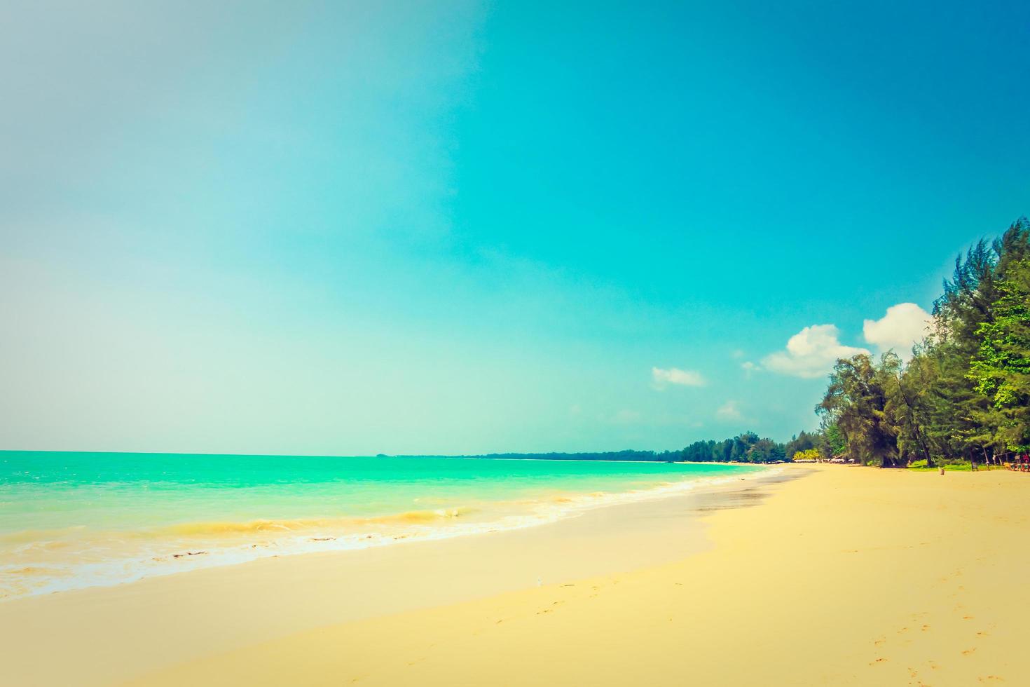 bellissima spiaggia tropicale e mare foto