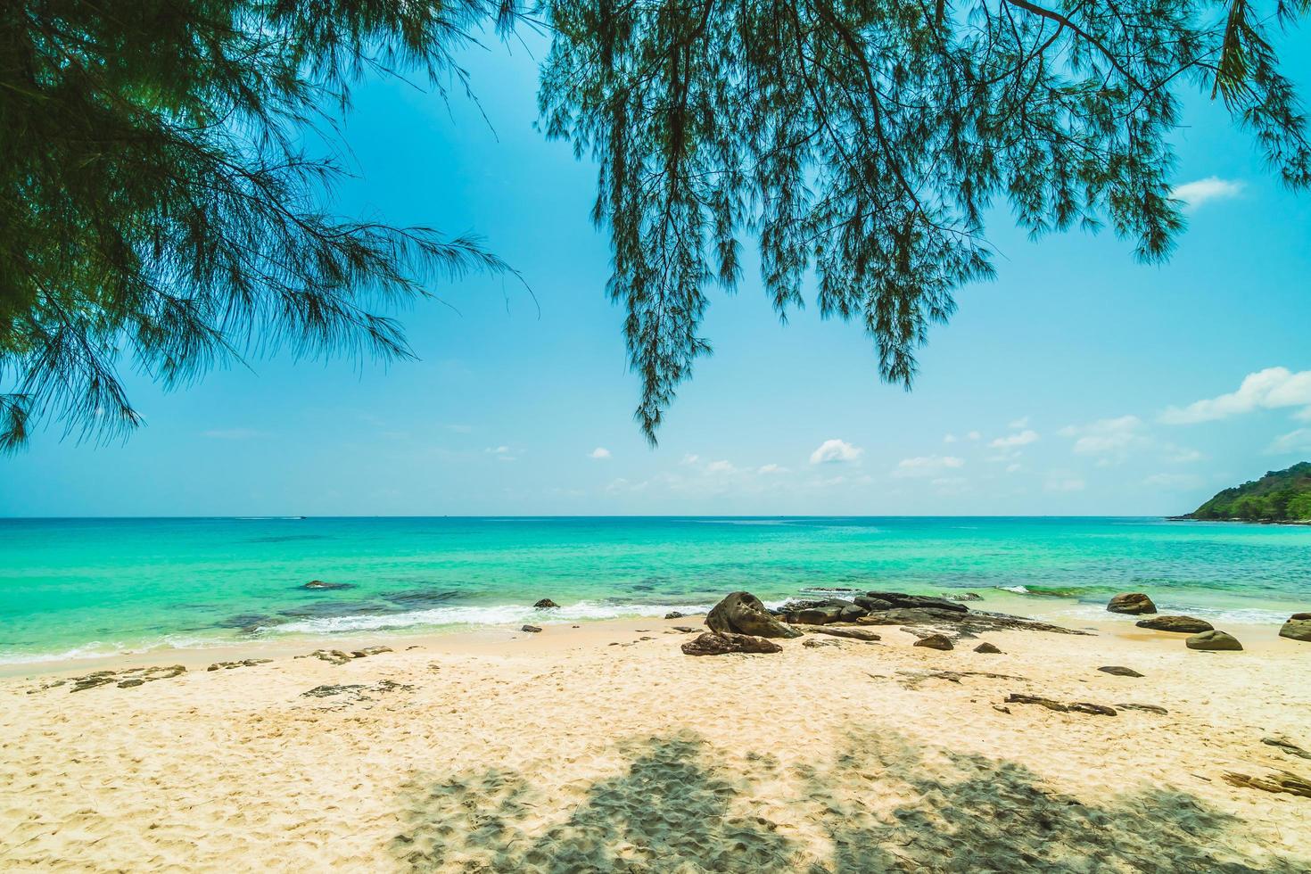 bellissimo paradiso tropicale spiaggia e mare foto