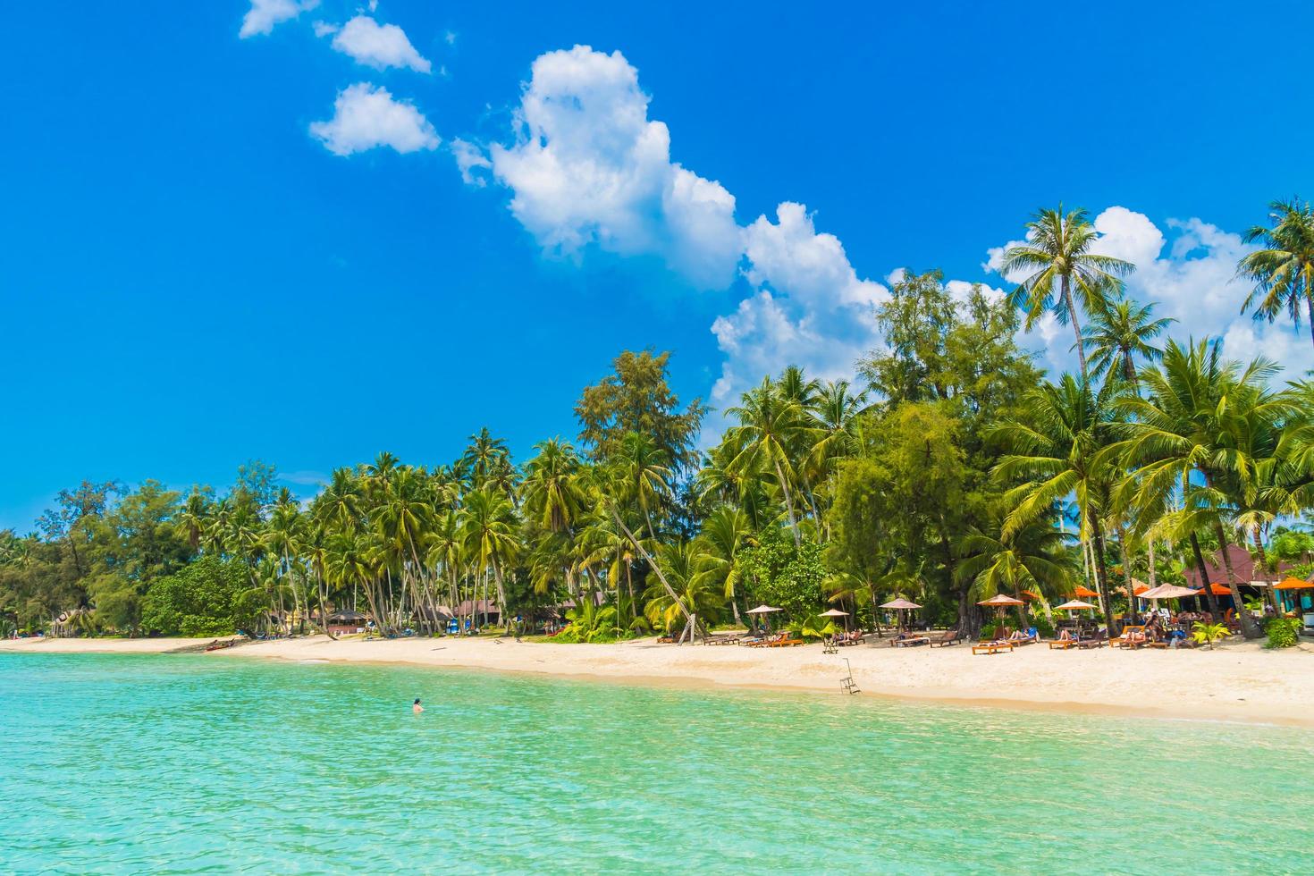 bellissima spiaggia tropicale e mare foto