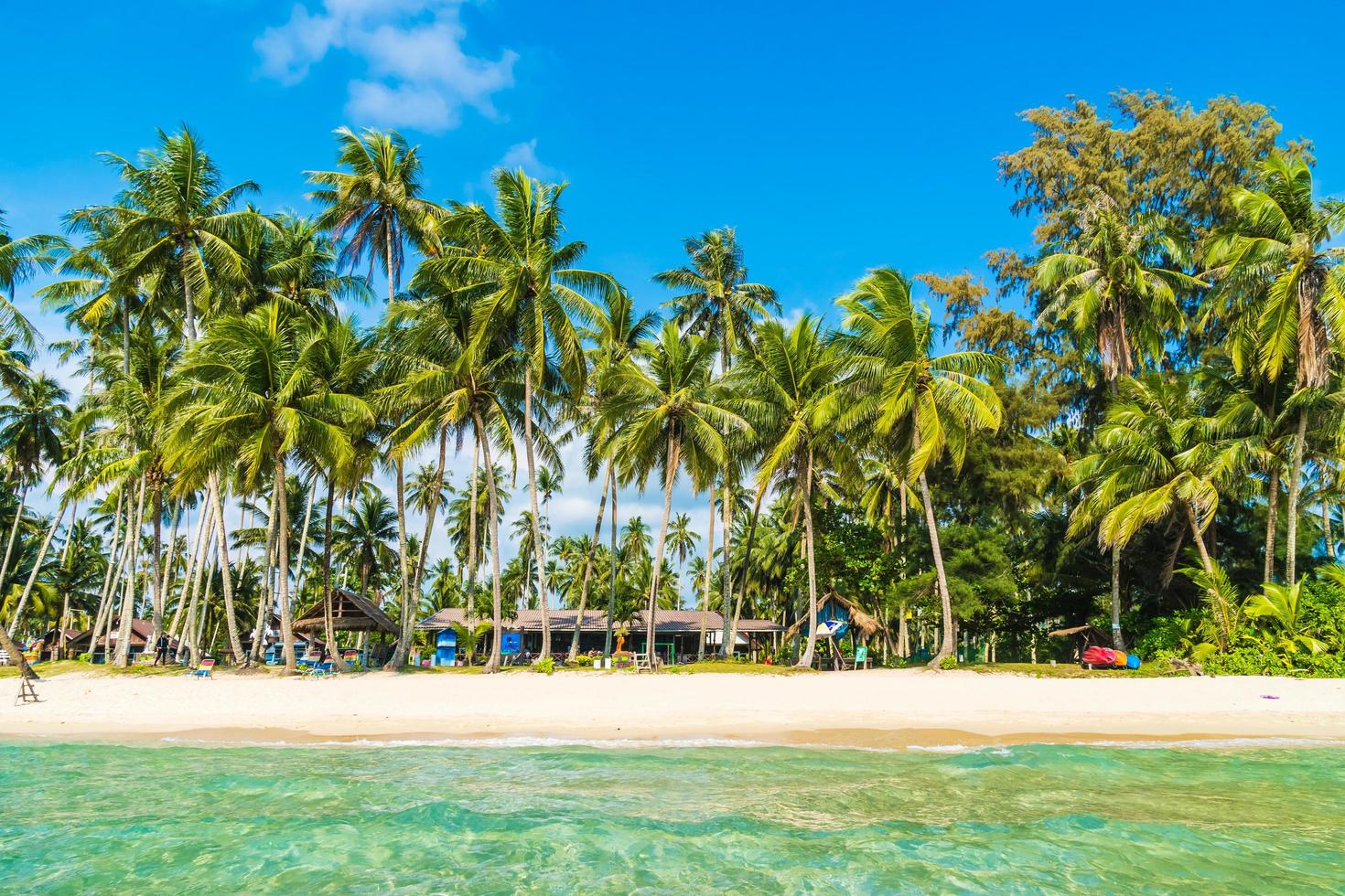 bellissima spiaggia tropicale e mare foto