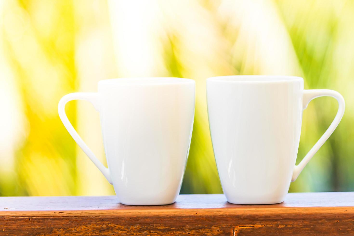 tazze di caffè bianco foto